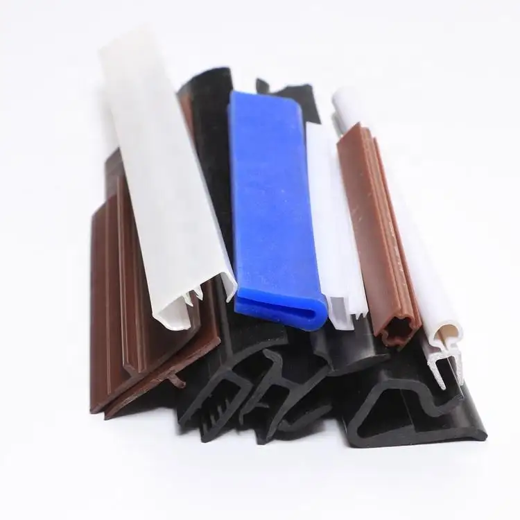 Perfil de extrusão de plástico ODM/OEM, perfil de PVC de cor personalizada, faixa de desgaste para trilho deslizante, perfil de PVC flexível uhmwpe