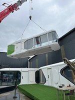Maison conteneur préfabriquée de luxe en forme de capsule spatiale, type Apple Cabin, pour bureau, appartement et tourisme, 20ft 40ft, directement de l'usine
