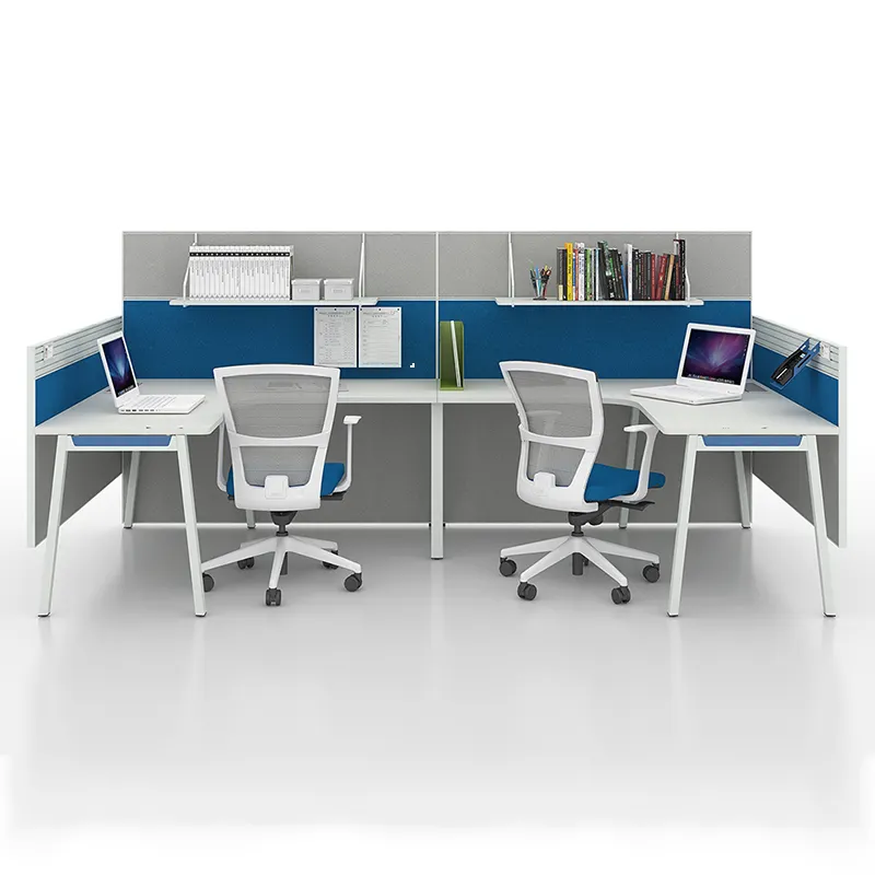 Modern ofis mobilyaları iş istasyonu çerçeve masası hücresi açık alan için veya co çalışma