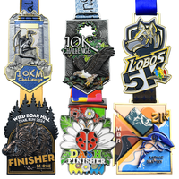 Medalla Personalizada para Maratón Nocturno de Mwanza, 5K Donut, 10K Diamond, Medallones Metálicos, Artesanía Deportiva, Medallas y Trofeos Personalizados