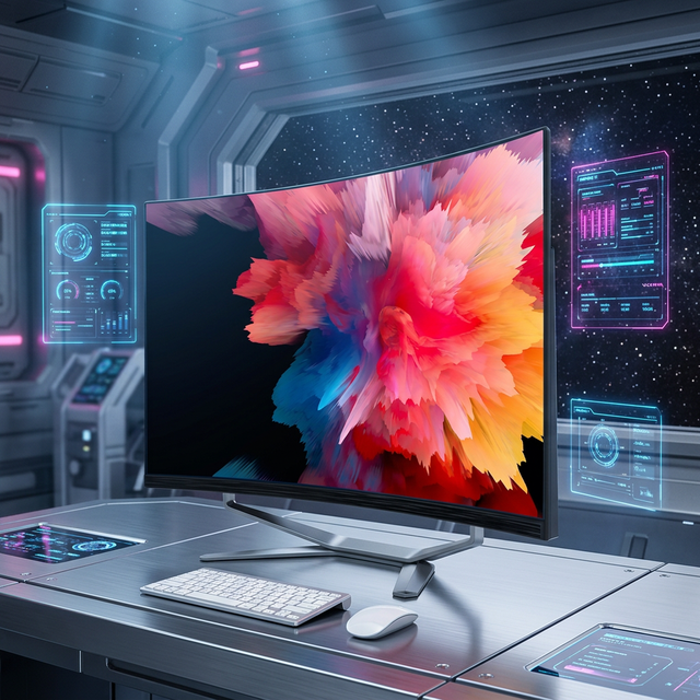 Computer All One PC 60Hz Curved LCD Monitor 23.8inch I5-1145G7 Gaming Ultra-Thin High-Definition IPS Business Use