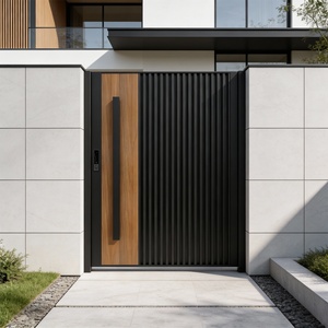 Puerta <span class=keywords><strong>de</strong></span> Patio <span class=keywords><strong>de</strong></span> Villa <span class=keywords><strong>de</strong></span> Estilo Chino Moderna Minguting <span class=keywords><strong>de</strong></span> Aleación <span class=keywords><strong>de</strong></span> Aluminio, Apertura Simple/Doble, Puerta <span class=keywords><strong>de</strong></span> Jardín Autoconstruida, Acabado en Polvo - Product Image 6