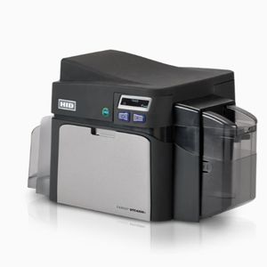 Imprimante de cartes PVC Fargo HID DTC42500E originale, machine <span class=keywords><strong>d</strong></span>'impression par transfert pour cartes plastiques NFC, impression recto-verso pour badges professionnels VIP CR80 - Product Image 1