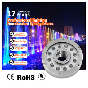 Projecteur LED RGB DMX 316L en acier inoxydable pour fontaine, étanche IP68, DC24V, utilisation sous-marine - Product Image 1