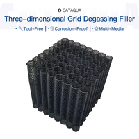 Matériau filtrant bio à grille 3D haute efficacité pour le dégazage et l'emballage, destiné aux équipements de traitement des eaux pour l'élevage piscicole en RAS à recirculation