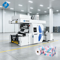 Machine d'impression flexographique robuste à deux couleurs pour l'impression UV sur t-shirts, sacs en tissu, emballages et rouleaux de tissu non tissé