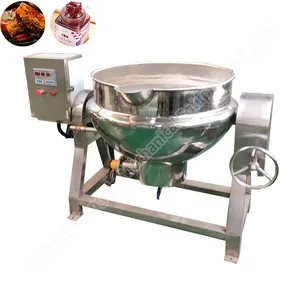 50 Gallon Omhulde Ketel Industriële Verwarming Jacketed Siroop Mixer Mantel Ketel Roeren Kookmachine