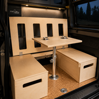 Lit Murphy mural rabattable en aluminium pour camping-car, gain de place, installation facile, sur mesure