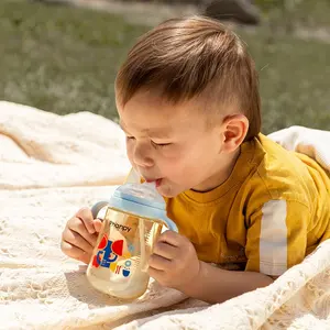 Luxe Nieuw Merk Waterfles Uk Baby Ppsu Voedingsfles Sets Vrouwen Mam Herbruikbare Stroflessen Melk 300 Ml Voor Baby 'S