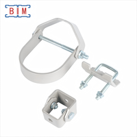 Collier de serrage en U réglable en acier au carbone Unistrut avec revêtement en poudre avec écrous