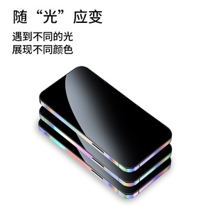 เคสโทรศัพท์ iPhone 16 Pro Max ขอบสีสันสดใส ฟิล์มปิดขอบเต็มรูปแบบ ป้องกันมุม ขอบเรืองแสงในที่มืด - Product Image 2