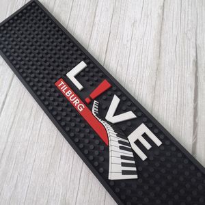 Custom Brand Logo Long Strip <b>Bar</b> Service <b>Mat</b> Non Slip Waterproof Spill Proof Dot Textured PVC <b>Bar</b> <b>Mat</b> - Product Image 5
