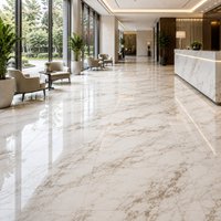 Carrelage en céramique de marbre porcelaine de qualité chinoise 1000x1000mm, entièrement poli et vitrifié, pour usage extérieur à fort trafic