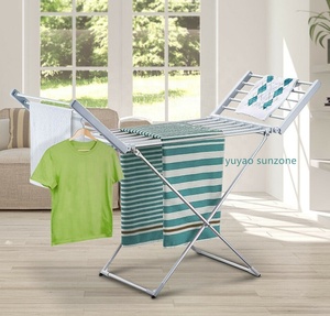 Tendedero Plegable Portátil Más Vendido, Tendedero Eléctrico <span class=keywords><strong>de</strong></span> Aluminio con Barras Plateadas y Luz Indicadora - Product Image 4
