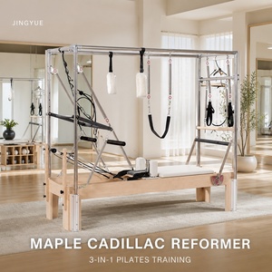 Jingyue Precio de Fábrica <span class=keywords><strong>Venta</strong></span> Caliente Máquina de Pilates Reformer Dinámica de Madera de Arce con Correa de Transmisión, Set Completo de 5 Unidades - Product Image 1
