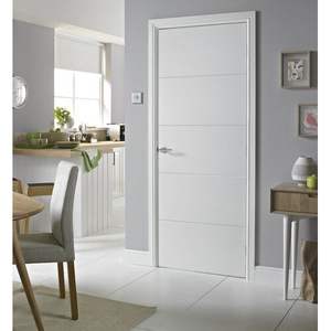 Struttura della porta decorativa in legno massello con Design francese rifinito superficie Push and Pull apertura-PVC all'ingrosso stipite della porta - Product Image 1