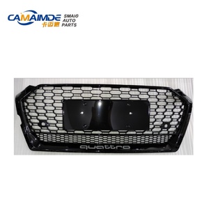 กระจังหน้าพลาสติกดัดแปลง Camaimde สำหรับรถยนต์ Audi A5 S5 RS5 Q5 RSQ5 รุ่นต่างๆ - ชิ้นส่วนดัดแปลง/อัพเกรด กระจังหน้า A5 กรอบสีนิกเกิลเพิร์ล - Product Image 2