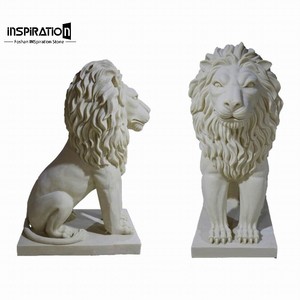Statue d'éléphant en pierre artificielle, finition en faux grès, figurine animale en pierre technique, décoration animale en pierre de béton - Product Image 6