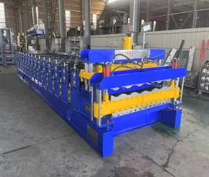 Double Layer Roll Forming Machine Rollformer Metal Roofing Corrugated Steel Sheet Wall Panel Tile Making Machine