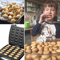 Sonifer SF-6111 vente en gros, plaques de noix à 24 trous, machine à gaufres, mini appareil électrique de fabrication de gâteaux aux noix