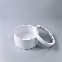 Boîte d'emballage alimentaire personnalisée en gros avec fenêtre transparente, grande boîte en papier kraft pour gâteaux