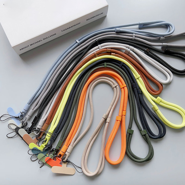 Fashion Cross Body Neck Strap Rope Universal Mobile Phone Case Laces Lanyard Wrist Straps with Phone Tether Patch