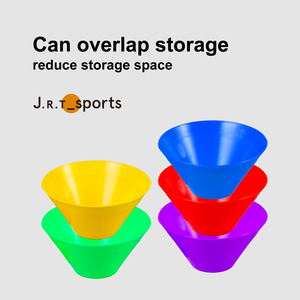 Logo kustom warna Solid <span class=keywords><strong>Super</strong></span> ringan Mini latihan sepak bola kelincahan latihan hambatan barel penanda lapangan sepak bola cakram kerucut - Product Image 2