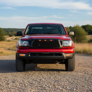 Griglia Anteriore Nera Opaca per Toyota Tacoma con Luci LED Ambra 2001-2004, Aggiornamento Retrofit in Materiale Plastico - Product Image 2