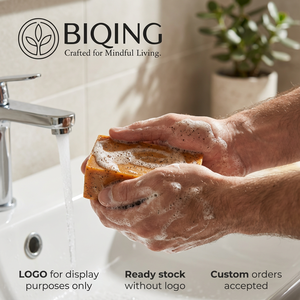 <span class=keywords><strong>Savon</strong></span> <span class=keywords><strong>Noir</strong></span> Artisanal Fait Main, Procédé à Froid, Contrôle du Sébum aux Huiles Végétales, Soin Naturel pour la Peau, <span class=keywords><strong>Savon</strong></span> Solide aux Huiles Végétales pour Tous Types de Peau, Format Barre - Product Image 4