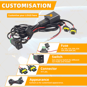 Nouveau Kit de Câblage pour Phares LED H11 Étanche IP68 avec Flash Intégré, Adaptation Universelle, Mise à Niveau et Protection de Tension - Product Image 5