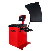 Machine d'équilibrage de roues semi-automatique 37,4 pouces 20 pouces 10-28 pouces 200 tr/min Capacité 90 kg Démarrage automatique Capot abaissé TFAUTENF Alignement de roues