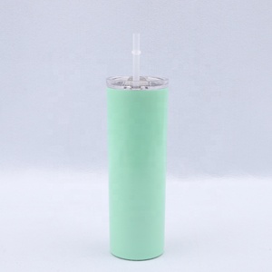 Venta al por mayor 15oz de agua tazas de doble pared de vacío de acero inoxidable aislado flaca vasos con tapa steaw - Product Image 2