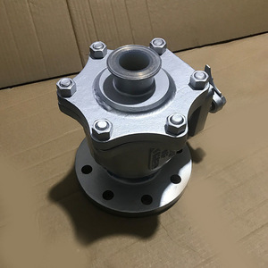 Válvula de bola de acero inoxidable con revestimiento de flúor Q41F46 16C, conexión bridada de 1 pulgada para gases corrosivos, tipo interruptor - Product Image 1