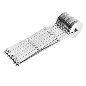 Cortador de Masa y Pizza de Acero Inoxidable con Múltiples Ruedas Ajustables al por Mayor para Rebanadas Uniformes, Herramienta de Repostería para Galletas - Product Image 5