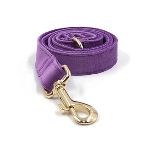 Tiktok <strong>Best</strong> Seller Fashion Adjustable <strong>Dog</strong> Flower Cute Purple Velvet Personalized <strong>Dog</strong> <strong>Collars</strong> and Leashes Pet Leashes - Product Image 4