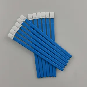 7mm Width Flat Head Polyester Swabs Durable Knitted Tip Lint Free Sensor Cleaning