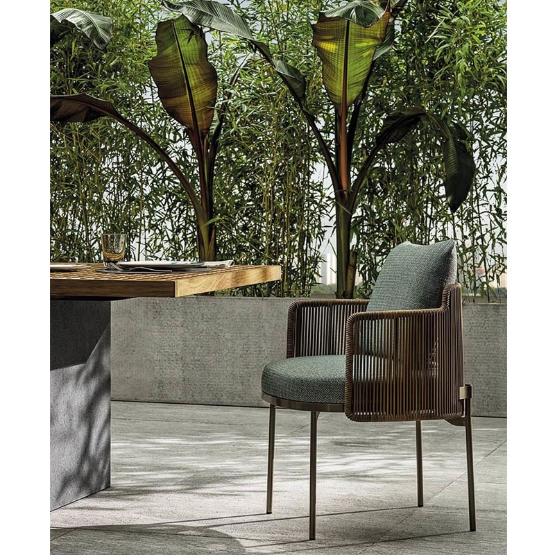 New design patio garden sets rope casual outdoor furniture dining set