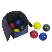 Ensemble de boules de pétanque en résine ZQURE 100 mm avec sac de transport, options de taille personnalisées pour les sports de plein air