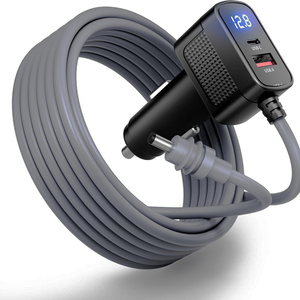 Carregador de Carro 12V 24V 3 em 1 com Cabo de Alimentação <span class=keywords><strong>DC</strong></span> para Starlink Mini, Carregador Rápido QC 3.0 PD 30W com Cabo de Alimentação <span class=keywords><strong>DC</strong></span> 5.5 2.1 - Product Image 1