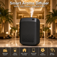 Diffuseur de parfum électrique de luxe pour hôtel, 400 ml, à fixation murale, commande intelligente par application, machine à arômes, logo personnalisé
