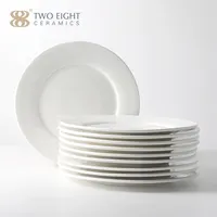 White Ceramics Plates, Dinner Dishes