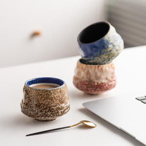 Tasse à café ou à thé en céramique vintage créative, tasse maître en porcelaine transformée au four avec couvercle, pour le thé de l'après-midi, le lait, cadeau idéal transfrontalier - Product Image 4