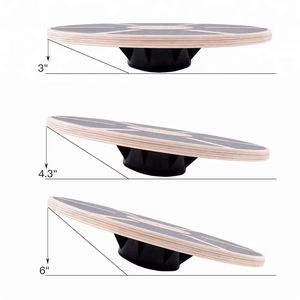 Julyfit Anti-Slip Yoga Exercice Planche d'équilibre en bois Fitness Core Training Tool - Product Image 4