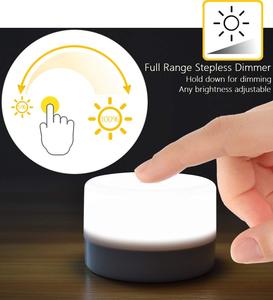 LED Battery Powered <strong>Bedside</strong> Lamp Wireless Tap Nursery Night <strong>Light</strong> Dimmable Portable Table <strong>Touch</strong> Lamp Baby Night <strong>Light</strong> - Product Image 4