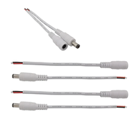 Weiß 5,5x2,1mm DC-Stecker Stecker Buchse Stecker DC-Buchsen adapter für CCTV Single Color 3528 5050 LED-Band leuchte