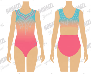 <span class=keywords><strong>Justaucorps</strong></span> de compétition de gymnastique Normzl, veste d'échauffement tout-en-un, vêtements d'entraînement, sac de rangement, chouchous <span class=keywords><strong>pour</strong></span> cheveux <span class=keywords><strong>pour</strong></span> clubs de gymnastique et de danse - Product Image 2