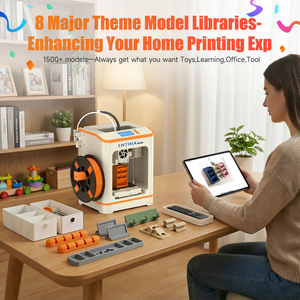 Imprimante 3D Entina Tina2C Mini pour enfants et débutants, contrôle par application WiFi, plus de <span class=keywords><strong>1500</strong></span> modèles, plus de 20 modules DIY, UE - Product Image 5