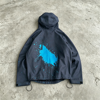 Veste coupe-vent légère et imperméable Finch Garment, à changement de couleur, zippée, réactive à la chaleur, pour homme