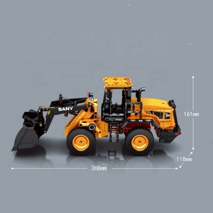 New Sembo 712016 Building Blocks 1:26 Engineering Vehicles Sany Heavy Industry SW966K Wheel Loader Bricks <b>Boys</b> Building <b>Toys</b> - Product Image 1