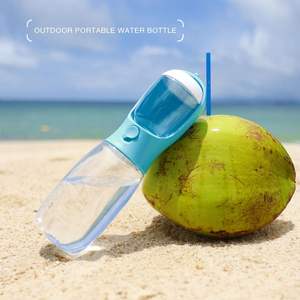 3 in 1 Portable Plastic <b>Dog</b> <b>Water</b> <b>Bottle</b> with Food Container for Outdoor & Travel Use - Product Image 2